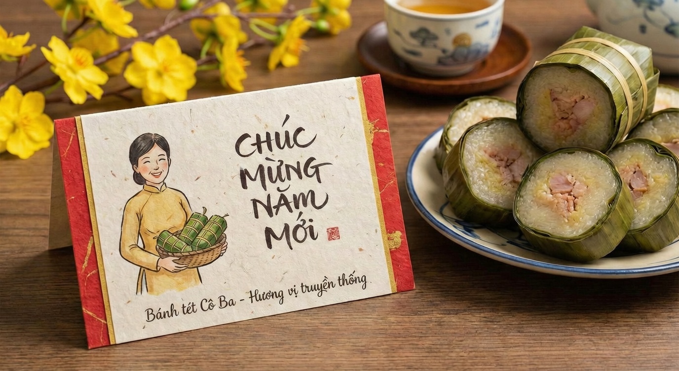 Khuyến mãi Giỗ Tổ bánh tét miền Tây - Bánh Tét Cô Ba